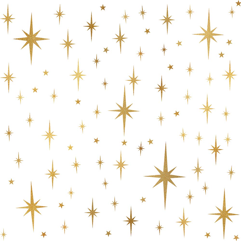 Kryvanyxis Star Wall Stickers Girls Room Wall Decals (116pcs)